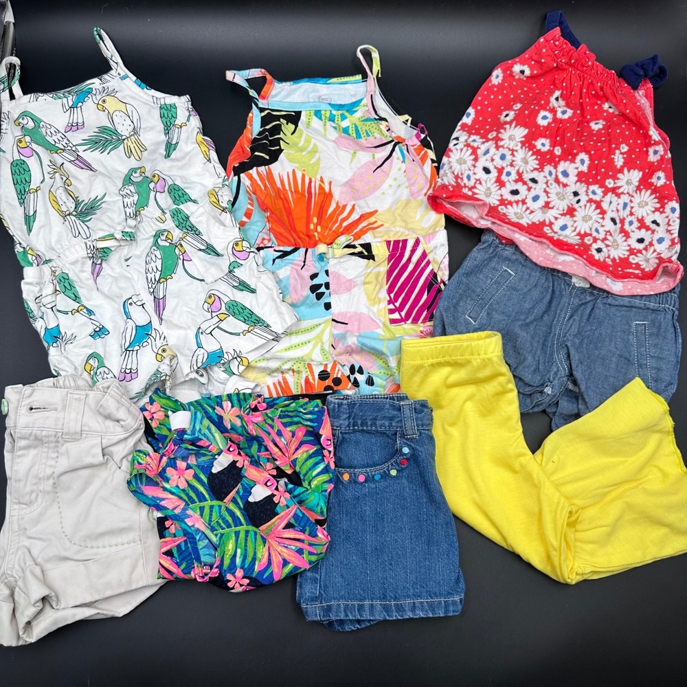 Baby Toddler Girl Clothes‎ Bundle Rompers Shorts Skirt Top Set 9-18 Months